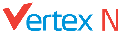 Vertex red and blue logo